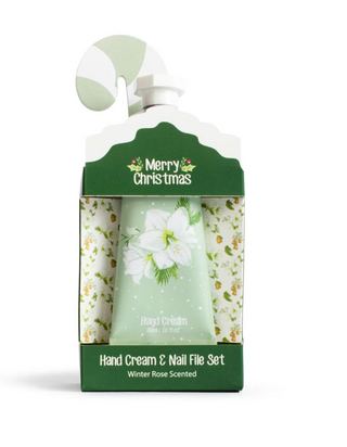 Amaryllis Wreath Hand Cream and Nail File Set