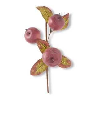 13 Inch Burgundy Red Speckled Apple Pick