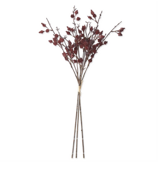 24 Inch Burgundy Straw Flower Bundle