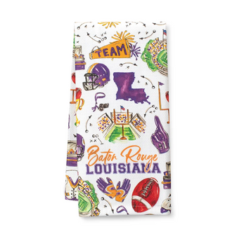 Tailgates In Baton Rouge Tea Towel