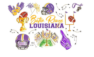 Tailgates In Baton Rouge Tea Towel