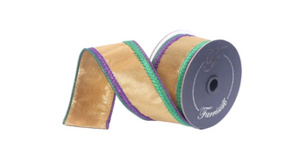 2.5" Mardi Gras Celebrations Ribbon
