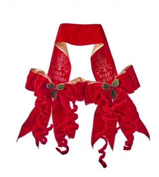 70" Double Sided Velvet Merry Christmas Door Bows