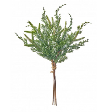 18" Mini Fir/Cedar Evergreen Bundle w/ Ice