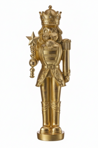 23.5" Resin Gilded Nutcracker
