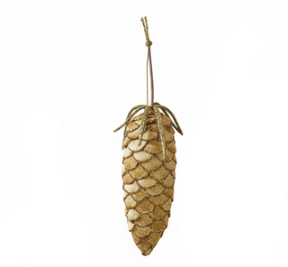 6.5" Velvet Pinecone Ornament