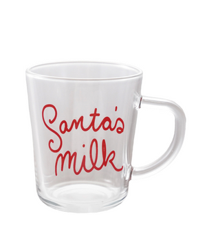 Santa's Milk Glass Mug
