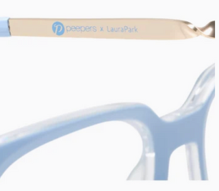Side Bar Peepers Readers-Light Blue