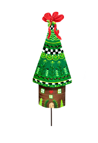 Christmas Cottage Cone Tree Houses