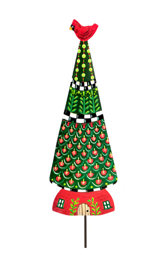 Christmas Cottage Cone Tree Houses