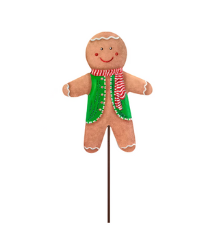 Snowy Gingerbread Boy & Girl