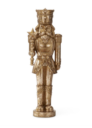 23.25 Gold Nutcracker w/Star Scepter