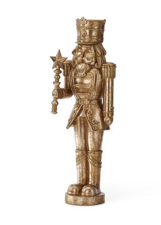 23.25 Gold Nutcracker w/Star Scepter