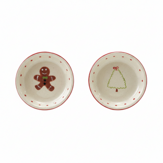 Hand-Painted Stoneware Dish