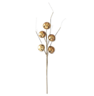 Antiqued Gold Bells Branch