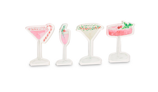 6" Holiday Happy Hour Acrylic Block
