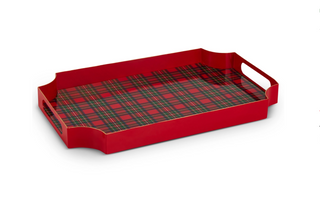 16" Tartan Plaid Tray