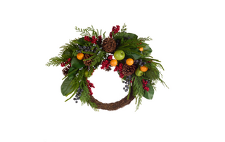 29" Asymmetrical Mixed Fruit Wreath