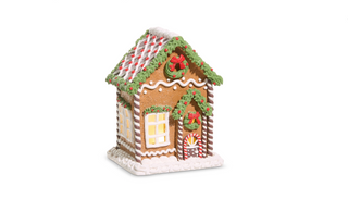 8" Lighted Gingerbread House