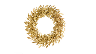 30" Gold Leaf and Berry Wreath
