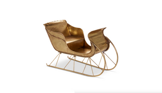 25.25" Gold Sleigh