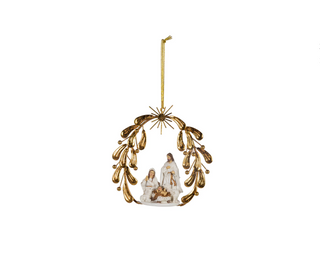 6"H Resin Nativity Scene Ornament