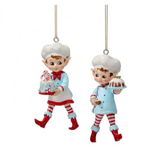 4" Resin Baking Elf Ornament