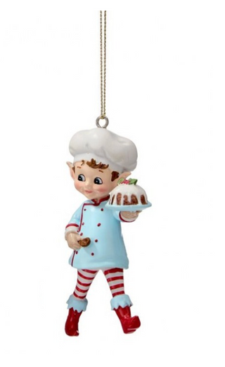4" Resin Baking Elf Ornament