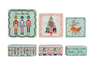 Embossed Tins with Lids