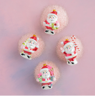 Baby Papa Noel Glass Ornament