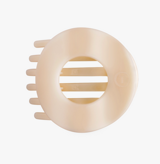 Almond Beige Round Clip