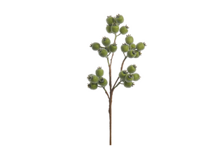 21" Iced Green Berry Spray