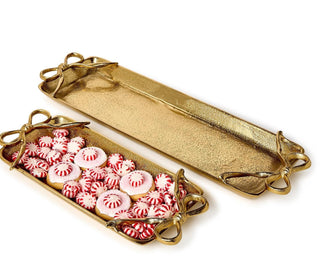 Gold Bows Serving Tray