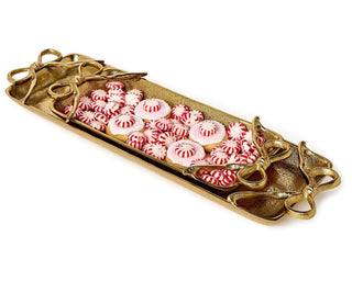 Gold Bows Serving Tray