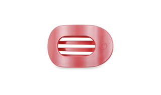 Calming Coral Flat Round Hair Clip