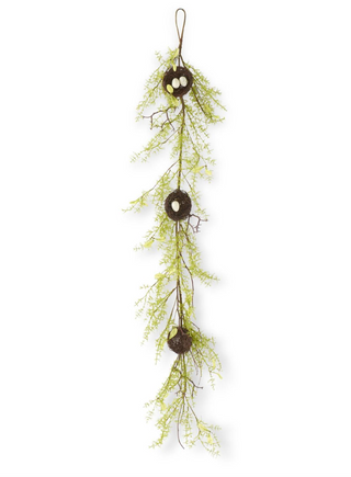 59 Inch Twig Bird Nest Garland