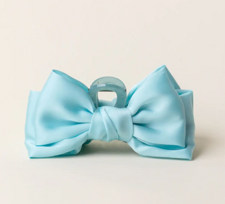 Satin Bow Claw Clips