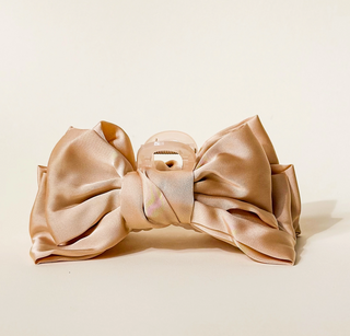 Satin Bow Claw Clips