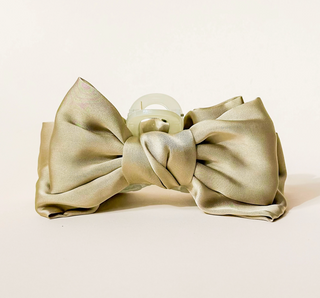 Satin Bow Claw Clips