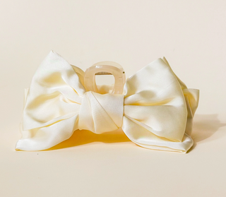 Satin Bow Claw Clips