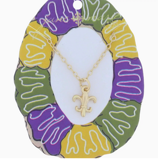 Kids Gold Fleur De Lis Necklace