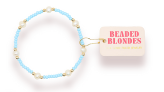 Pastel Blue Pearl Bracelet