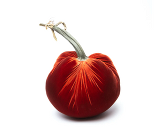 Rust Silk Velvet Pumpkin