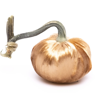 Brass Silk Velvet Pumpkin