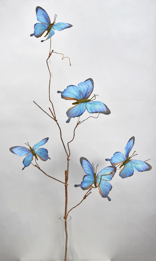 37" Butterfly Spray Blue