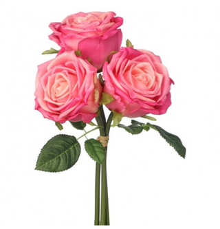 11.5" Natural Touch Rose Bundle