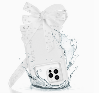 Ivory Pearl Bow Waterproof Floating Pouch