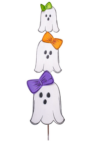 Three Bow Ghost Topiary