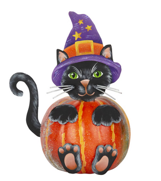 Witch Cat Pumpkin Parts