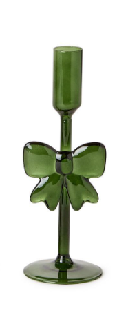 Holiday Bows Hand-Crafted Taper Candleholders